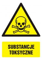 Znak BHP - substancje toksyczne z opisem