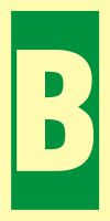 Znak morski - symbol stacji ewakuacyjnych B