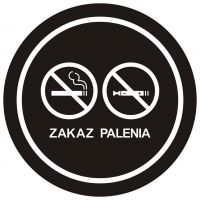 Znak BHP - zakaz palenia tytoniu i papierosów elektronicznych 4