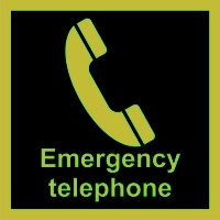 Znak morski - telefon awaryjny 2