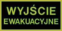 Znak ewakuacyjny - wyjście ewakuacyjne
