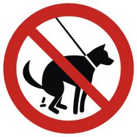 Znak - zakaz wyprowadzania psów