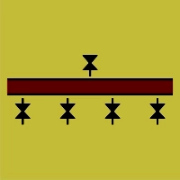 Znak morski - zawory systemu spryskiwania