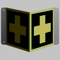 Znak przestrzenny 3D pierwsza pomoc medyczna