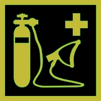 Znak ewakuacyjny - resuscytator tlenowy
